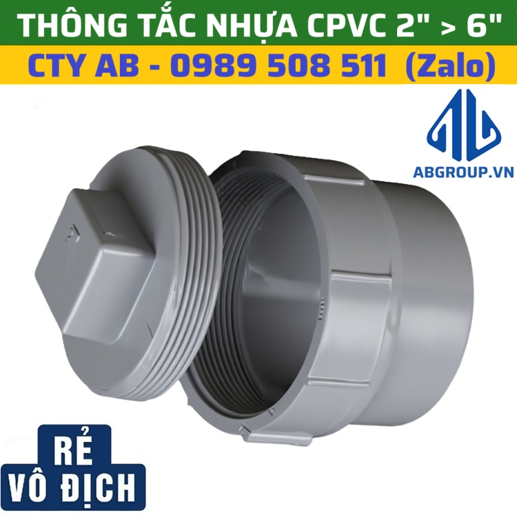 Bịt Xã Thông Tắc CPVC Bịt Xã Thông Tắc CPVC