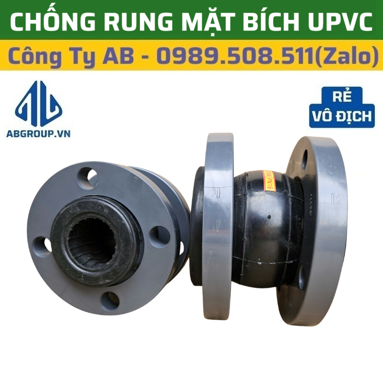 Khớp Nối Cao Su Mặt Bích PVC